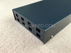 Fiber termination box (FTB), indoor, 24 fibers, pigtail type, cold rolling steel housing with powder coating