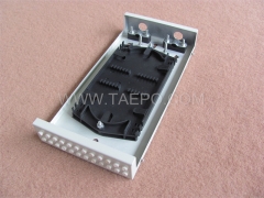 Fiber termination box (FTB), indoor, 24 fibers, pigtail type, cold rolling steel housing with powder coating