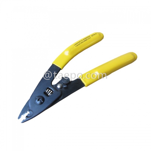 Fiber optic cable stripper, for stripping 125um fiber with 250um buffer coating and loose tube, 2 holes