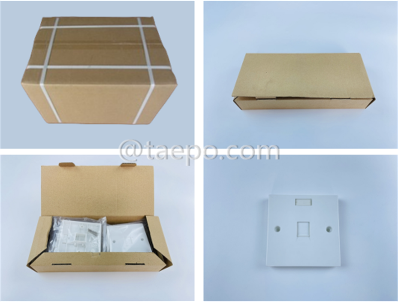 Packing pictures for 1-port faceplate, 86x86mm, UK style