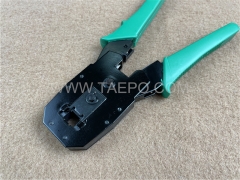 Free Sample RJ11 RJ12 RJ45 network Crimping tool for crimp 4P 6P 8P modular connectors onto lan cables from China Manufacturer TAEPO for Sale