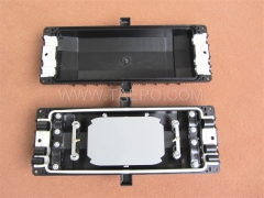 Fiber optic splice closure (FOSC), horizontal type, mechanical sealing, 12 fibers, max 144 bunchy fibers