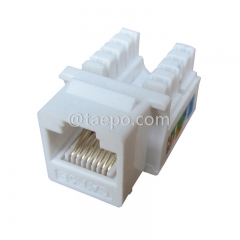 UTP 8P8C 90 degree network CAT5E RJ45 Keystone jack from China Manufacturer TAEPO for Sale