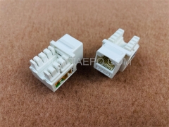 UTP 8P8C 90 degree network CAT5E RJ45 Keystone jack from China Manufacturer TAEPO for Sale