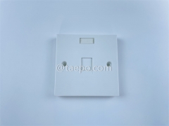 1-port faceplate, 86x86mm, UK style