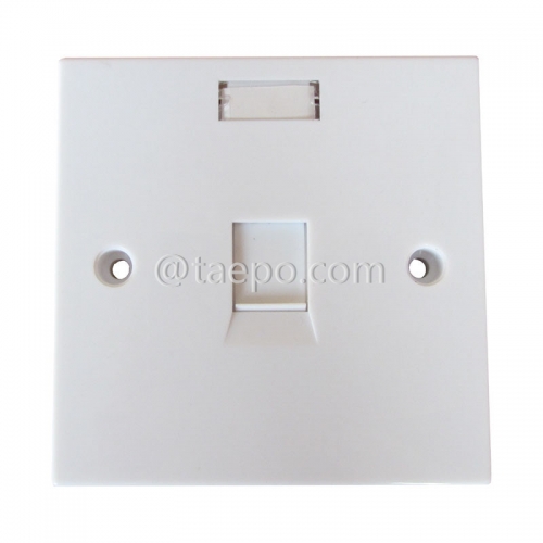 1-port faceplate, 86x86mm, UK style