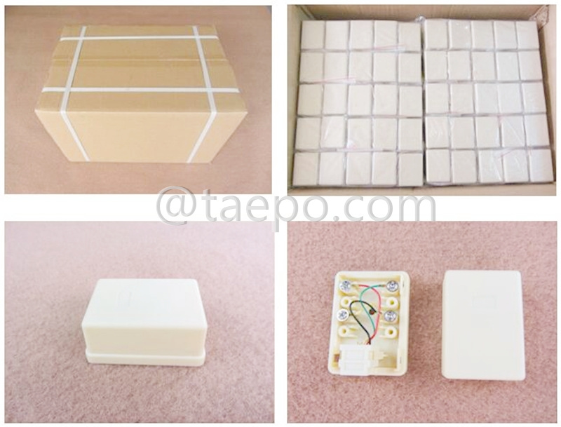 Packing Picture for 1 port CAT3 6P4C telephone wire RJ12 jack connection box