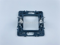 Faceplate metal bracket, 80x80mm, French style