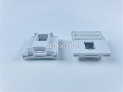 2-port insert, 45x45mm, French style, without keystone jack