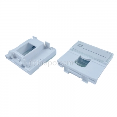 2-port insert, 45x45mm, French style, without keystone jack