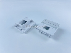 2-port insert, 45x45mm, French style, without keystone jack