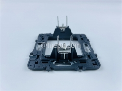 Faceplate metal bracket, 80x80mm, French style