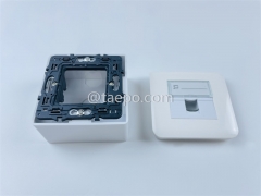 Faceplate frame, 80x80mm, French style, without insert