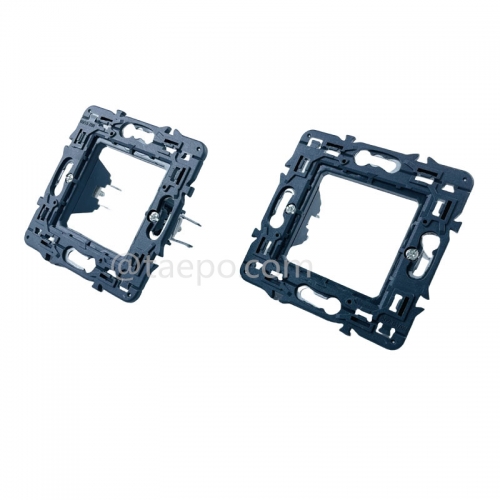 Faceplate metal bracket, 80x80mm, French style