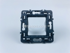 Faceplate metal bracket, 80x80mm, French style