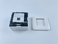 Faceplate frame, 80x80mm, French style, without insert