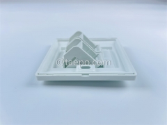 2-port faceplate, 86x86mm, German style