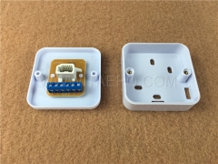 UK CAT3 6P6C 1 port RJ11 telephone jack cable junction box from China Manufacturer TAEPO for Sale