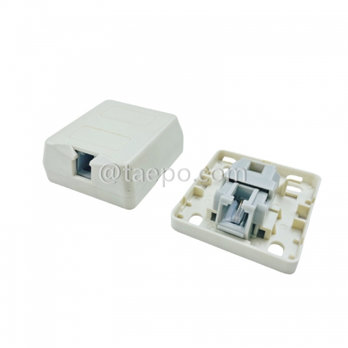 1 port CAT3 2P2C RJ11 telephone connection box jelly filled