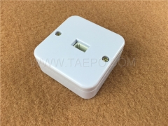 UK CAT3 6P6C 1 port RJ11 telephone jack cable junction box from China Manufacturer TAEPO for Sale