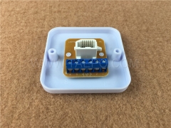 UK CAT3 6P6C 1 port RJ11 telephone jack cable junction box from China Manufacturer TAEPO for Sale