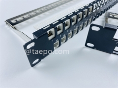 Telecom Parts Export 19 inch 1U 48 port blank patch panel for UTP keystone jack from China Manufacturer TAEPO for Sale