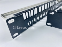 Telecom Parts Export 19 inch 1U 48 port blank patch panel for UTP keystone jack from China Manufacturer TAEPO for Sale