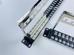 Telecom Parts Export 19 inch 1U 48 port blank patch panel for UTP keystone jack from China Manufacturer TAEPO for Sale