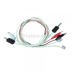 2-pole test cord, 4-pole LSA test plug + 4-pole N test plug to alligator clip, M plug, 8P2C modular plug, 6P2C modular plug, 1.5m