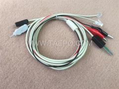 2-pole test cord, 4-pole LSA test plug + 4-pole N test plug to alligator clip, M plug, 8P2C modular plug, 6P2C modular plug, 1.5m