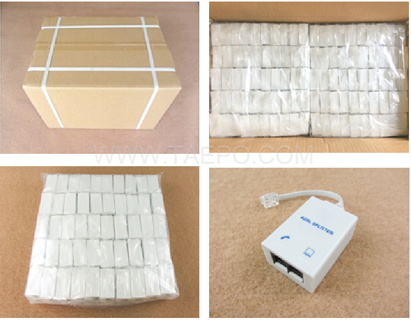 Packing pictures for CPE ADSL splitter with cord