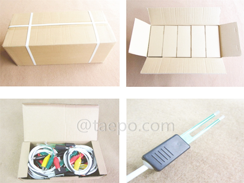 Packing picture for 4-pole HW test cord, test plug to alligator clip, 1.5m