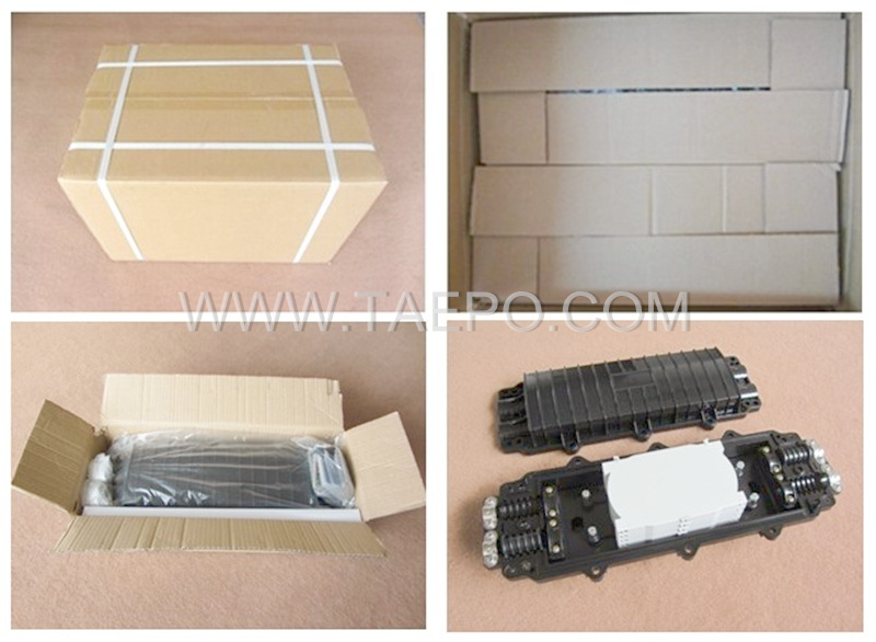 Packing pictures for Fiber optic splice closure (FOSC), horizontal type, mechanical sealing, 96 fibers
