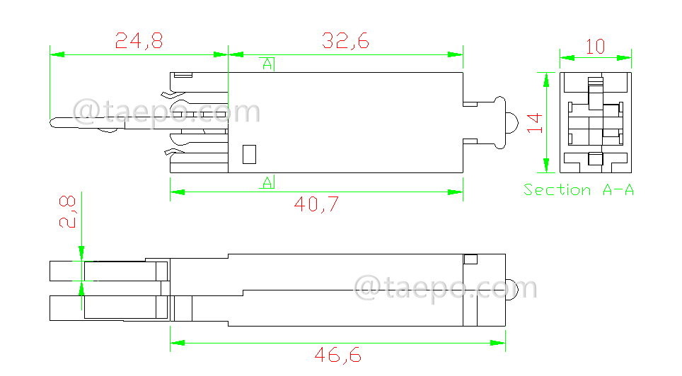 Drawing for 1 pair MDF protector for STG module