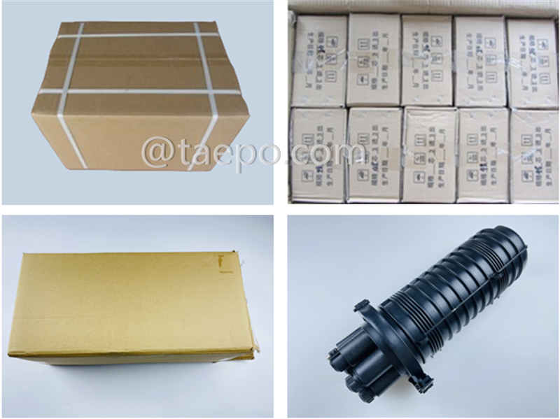 Packing pictures for Fiber optic splice closure (FOSC), vertical type, mechanical sealing , 144 fibers