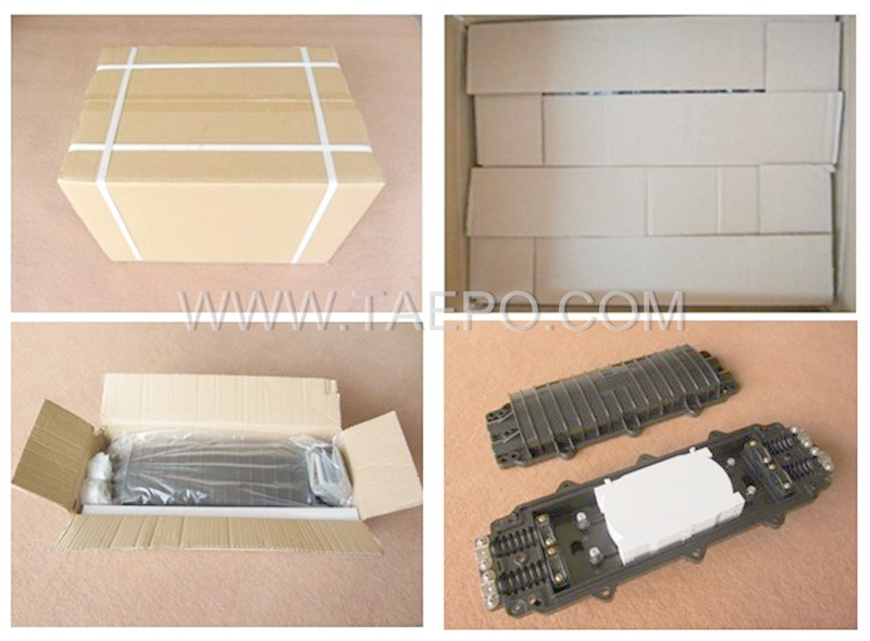 Packing pictures for Fiber optic splice closure (FOSC), horizontal type, mechanical sealing, 72 fibers