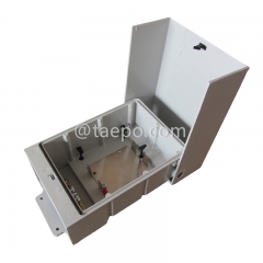 Outdoor 20 pairs connection box 1B 11 for LSA module, 250x175x111mm, RFP housing, snap-on locking, with back mount frame, without LSA module, without carved logo, with lock