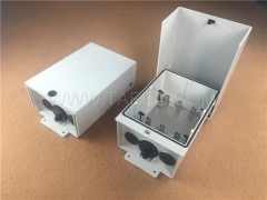 Outdoor 20 pairs connection box 1B 11 for LSA module, 250x175x111mm, RFP housing, snap-on locking, with back mount frame, without LSA module, without carved logo, with lock