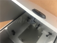 Outdoor 20 pairs connection box 1B 11 for LSA module, 250x175x111mm, RFP housing, snap-on locking, with back mount frame, without LSA module, without carved logo, with lock