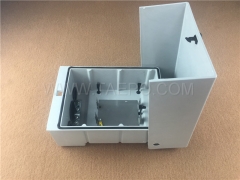 Outdoor 20 pairs connection box 1B 11 for LSA module, 250x175x111mm, RFP housing, snap-on locking, with back mount frame, without LSA module, without carved logo, with lock