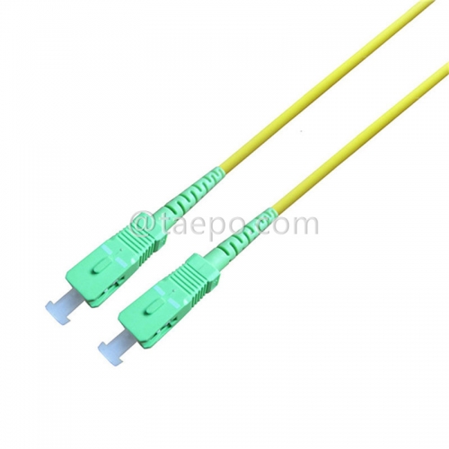 Single mode 9/125um OS1 simplex SC APC 3mm Fiber optic cable patch cord