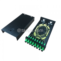 Fiber termination box (FTB), indoor, SC, 8 fibers, cold rolling steel housing with powder coating