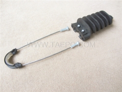 Fiber optic Anchor clamp, cable dia 5-9mm, UV protection, L180mm, steel with nickel plating, 80daN, 2000-3000N