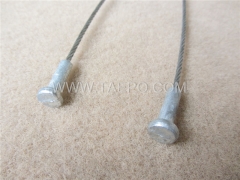 Fiber optic Anchor clamp, cable dia 5-9mm, UV protection, L180mm, steel with nickel plating, 80daN, 2000-3000N