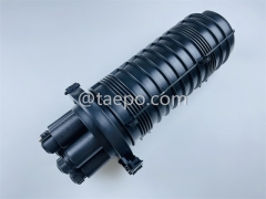 Fiber optic splice closure (FOSC), vertical type, mechanical sealing , 144 fibers