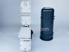 Fiber optic splice closure (FOSC), vertical type, mechanical sealing , 144 fibers