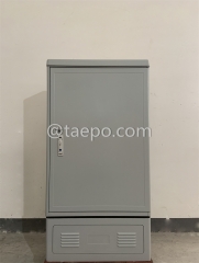 Outdoor SMC fiber street cabinet, SC, 288 fibers, single-sided, single door, plastic case splitter type, with 10 plastic case slots