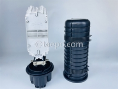 Fiber optic splice closure (FOSC), vertical type, mechanical sealing , 144 fibers