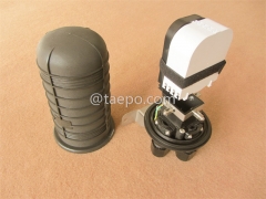 Fiber optic splice closure (FOSC), vertical type, mechanical sealing , 48 fibers