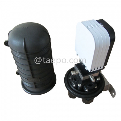 Fiber optic splice closure (FOSC), vertical type, mechanical sealing , 48 fibers